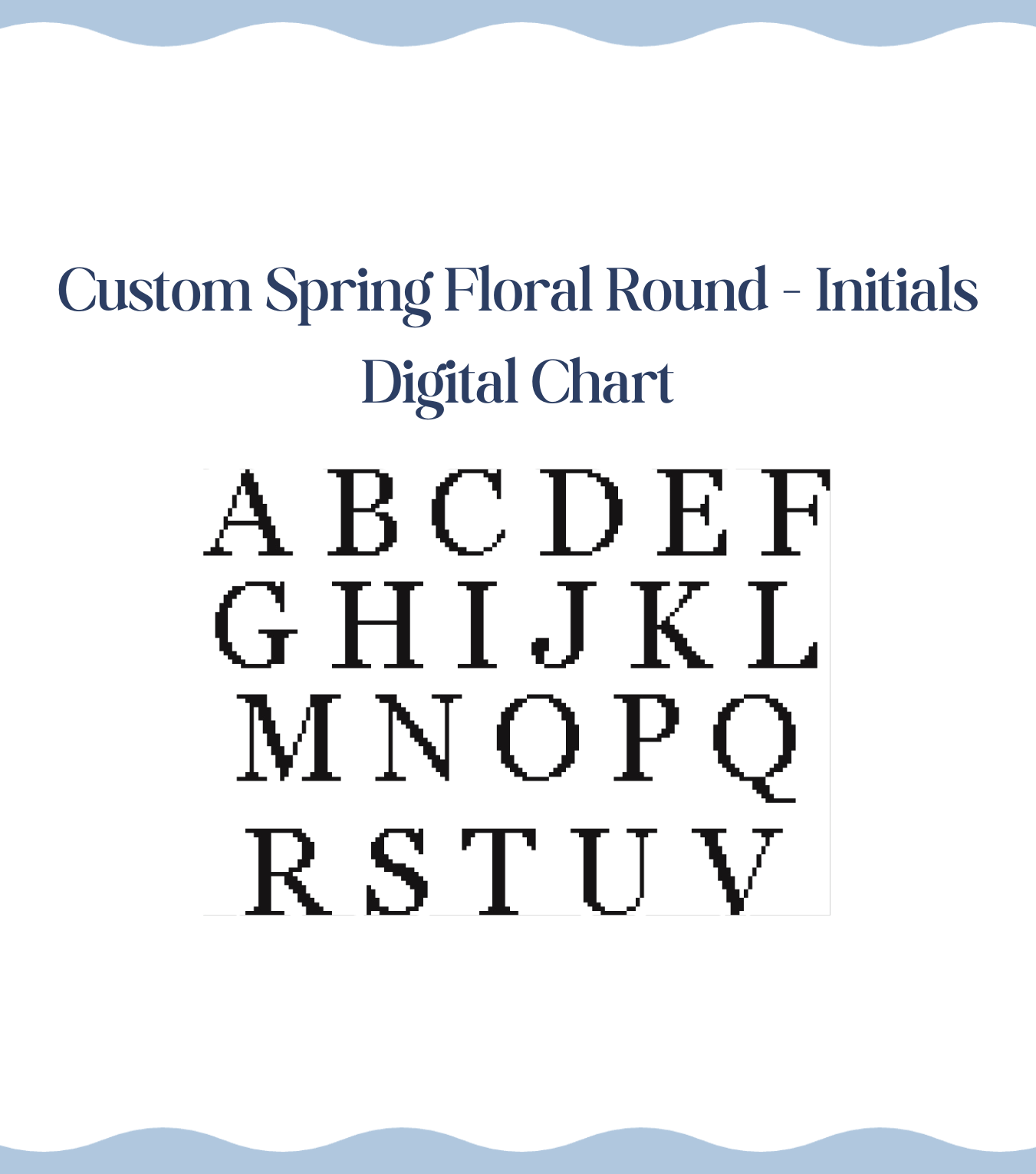 Custom Spring Floral Round - Digital Chart