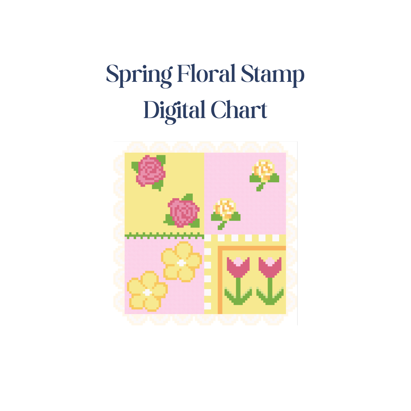 Spring Floral Stamp - Digital Chart