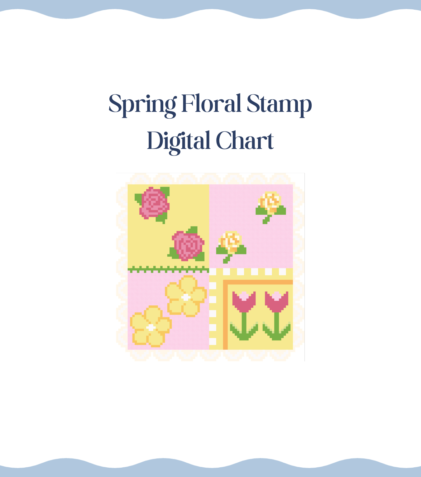 Spring Floral Stamp - Digital Chart