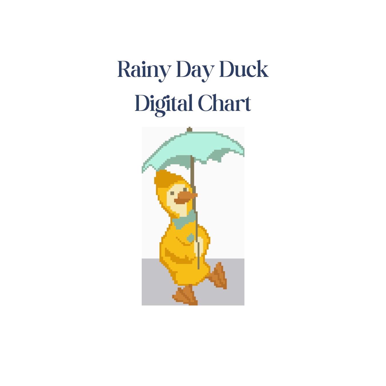 Rainy Day Duck - Digital Chart