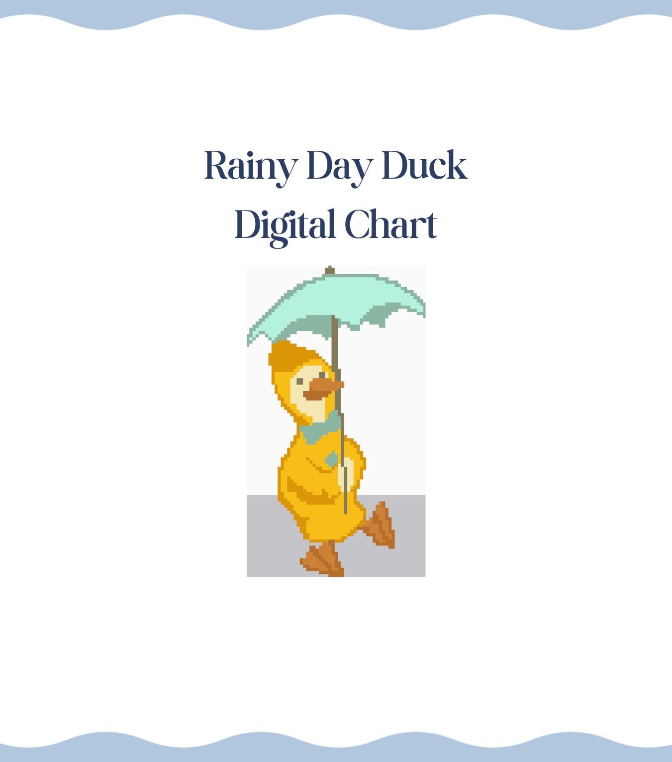 Rainy Day Duck - Digital Chart