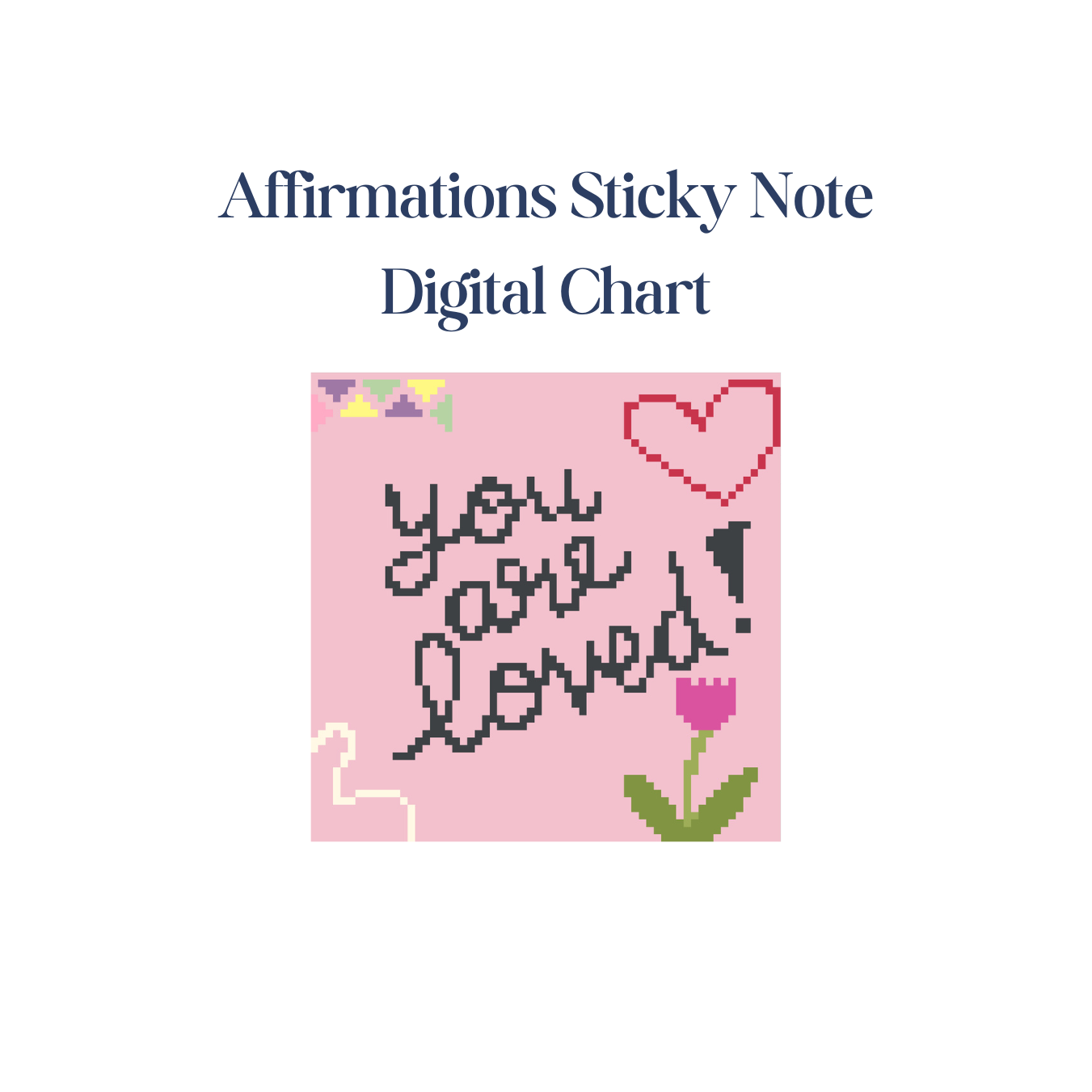 Affirmations Sticky Notes - Digital Charts