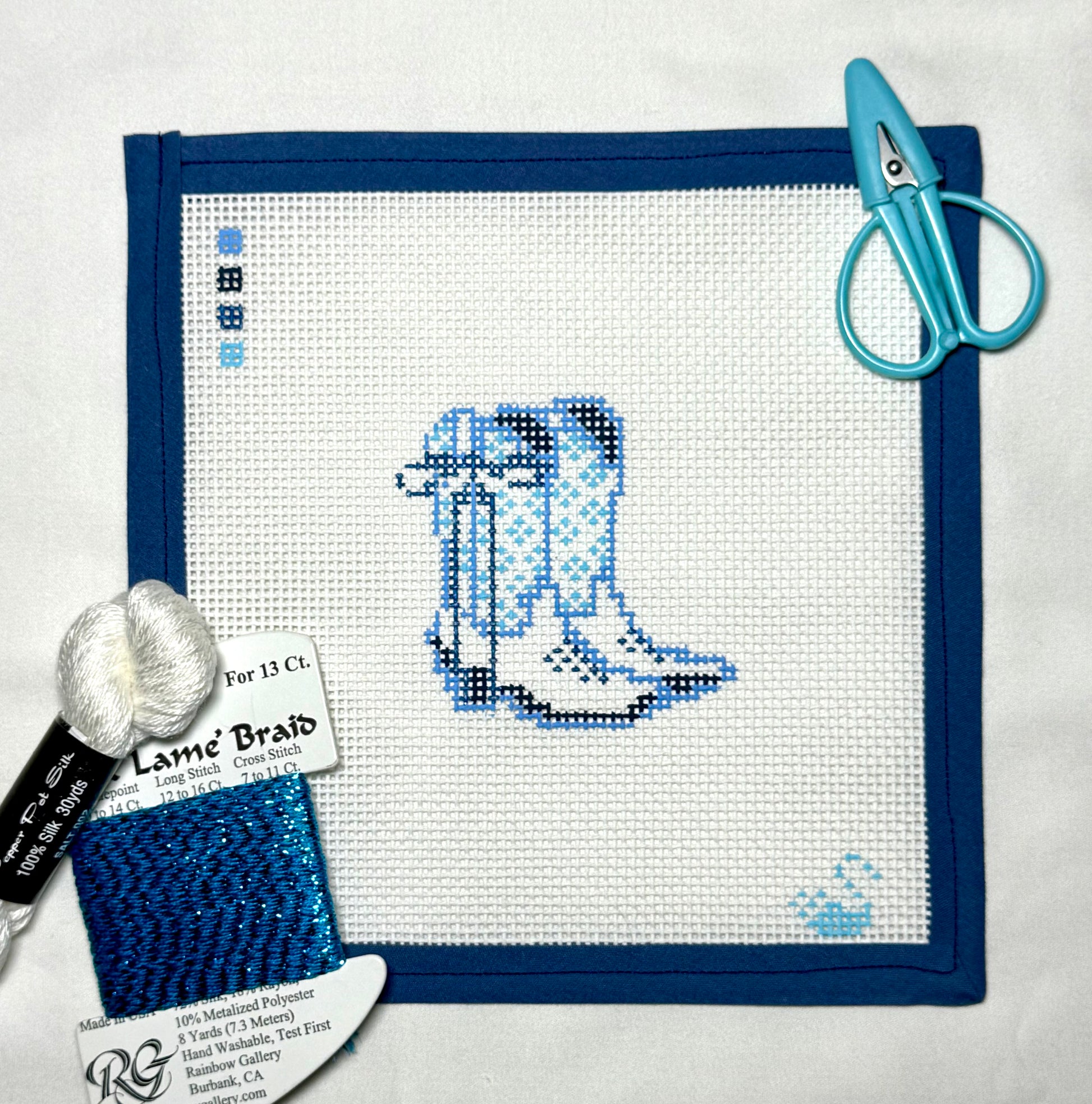 The Blue Bow Boots