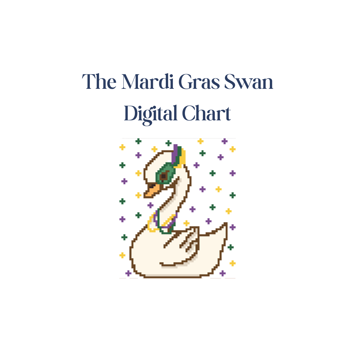 The Mardi Gras Swan - Digital Download